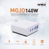 Verico Mojo 140W GaN 5 USB nabíječka, 2x USB A, 3x USB-C®, 140 W, Power Delivery 3.0, bílá