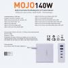 Verico Mojo 140W GaN 5 USB nabíječka, 2x USB A, 3x USB-C®, 140 W, Power Delivery 3.0, bílá