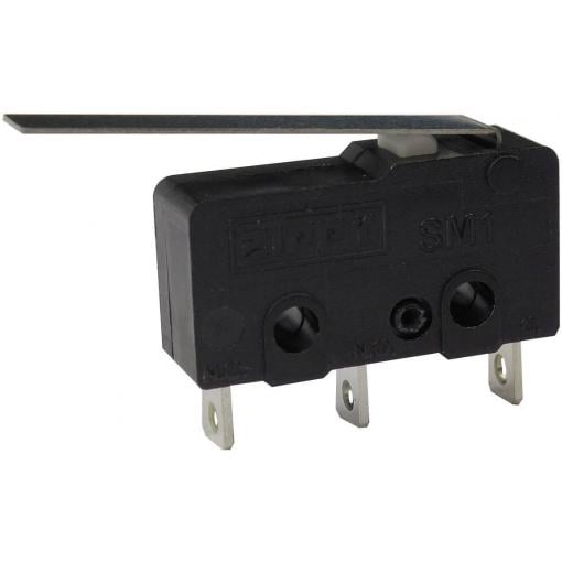 Zippy SM1-N6S-03A0-Z mikrospínač SM1-N6S-03A0-Z 250 V/AC 6 A 1x zap/(zap) bez aretace 1 ks