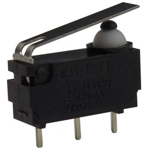 Zippy DW-N3S-01P0D-Z mikrospínač DW-N3S-01P0D-Z 12 V/DC 3 A 1x zap/(zap) bez aretace 1 ks