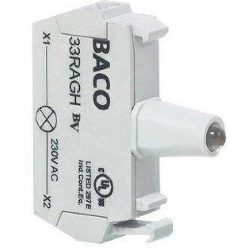 BACO 33RARL LED kontrolka červená 12 V/DC, 24 V/DC 1 ks