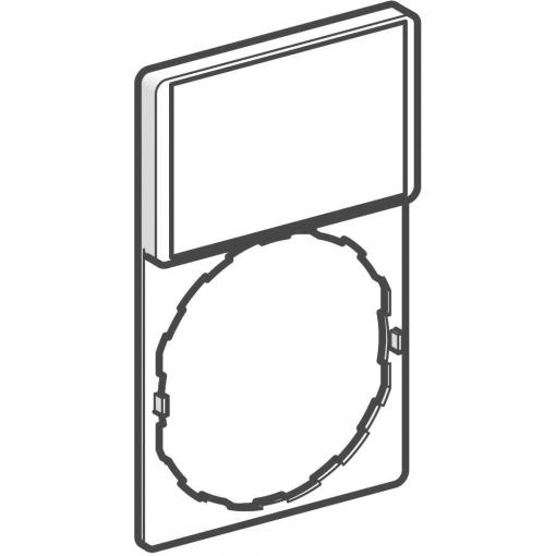 Schneider Electric ZBY6102 ZBY6102 držák štítků se štítkem (d x š) 50 mm x 30 mm bez potisku bílá, žlutá 1 ks