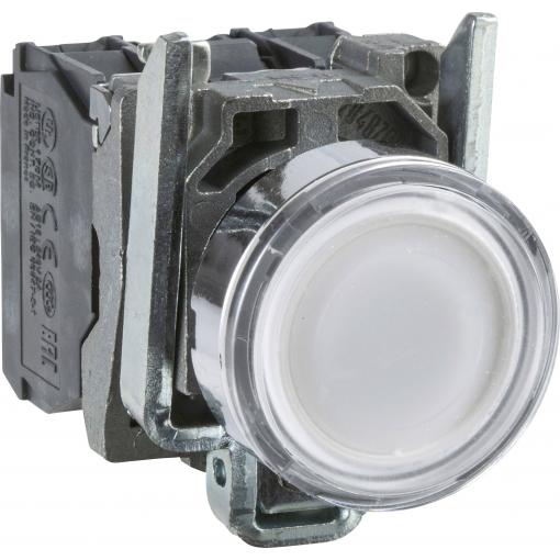 Schneider Electric XB4BW31B5 Harmony XB4BW31B5 tlačítko plochý hmatník 1 tlačítko bílá stisknutí 1 ks