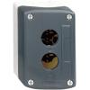 Schneider Electric XALD02 XALD02 prázdný kufřík 2 instalační pozice (š x v x h) 106 x 68 x 53 mm bez potisku tmavě šedá , světle šedá 1 ks