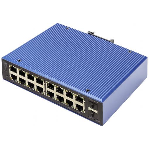 Digitus DN-651159 DN-651159 průmyslový ethernetový switch 16 + 2 porty 1 GBit/s