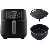 Philips Home HD9285/93 horkovzdušná fritéza 7.2 l ovládání pomoci aplikace, nepřilnavý povlak, bez BPA černá, stříbrná