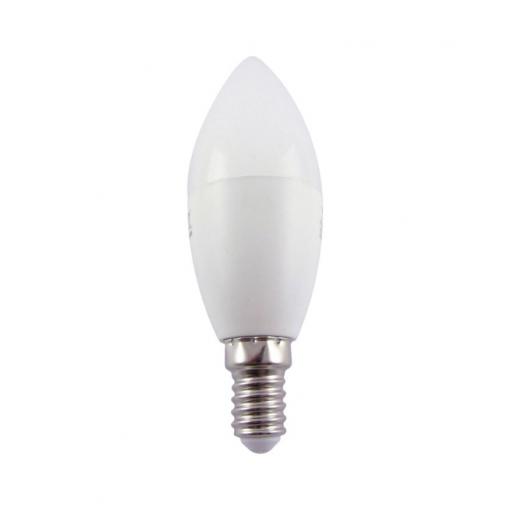 LED žárovka E14 C35 8W, denní bílá 6500K, TRIXLINE