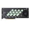 Asus Hyper M.2 x16 Gen5 Card Řadič M.2 PCIe x16 Vhodný pro (SSD): 2242, 2260, 2280 Aktivní chlazení