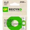 GP ReCyko akumulátor AA, Ni-MH, 2100 mAh, 1.2 V, 4 ks