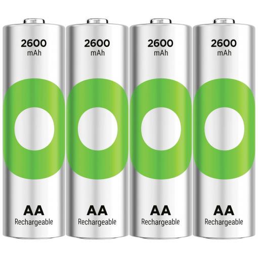 GP ReCyko akumulátor AA, Ni-MH, 2600 mAh, 1.2 V, 4 ks