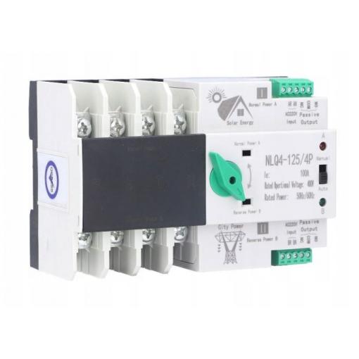Automatický přepínač sítí NLQ4-125/4P, 400 V / 20 A, 4pólový