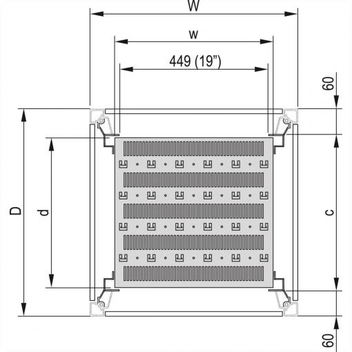 nVent SCHROFF 22117844 Shelf (š x h) 600 mm x 780 mm 1 ks