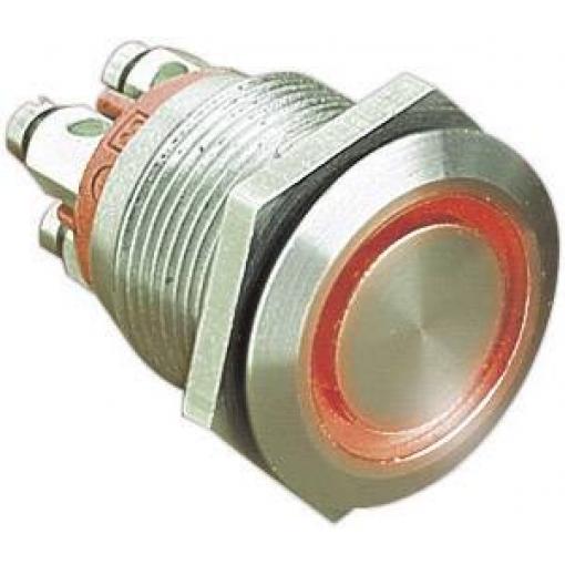 Bulgin MPI002/TERM/WH tlačítko antivandal 24 V/DC 0.05 A 1x vyp/(zap) bez aretace bílá (Ø x d) 22 mm x 31 mm IP66 1 ks