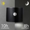 Sygonix SY-5770788 venkovní solární nástěnné osvětlení s PIR senzorem LED černá