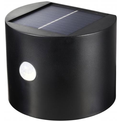 Sygonix SY-5770788 venkovní solární nástěnné osvětlení s PIR senzorem LED černá