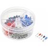 TRU COMPONENTS TC-11599328 sada dutinek 0.5 mm², 0.75 mm², 1 mm², 1.5 mm², 2.5 mm² částečná izolace bílá, šedá, červená, černá, modrá 400 ks