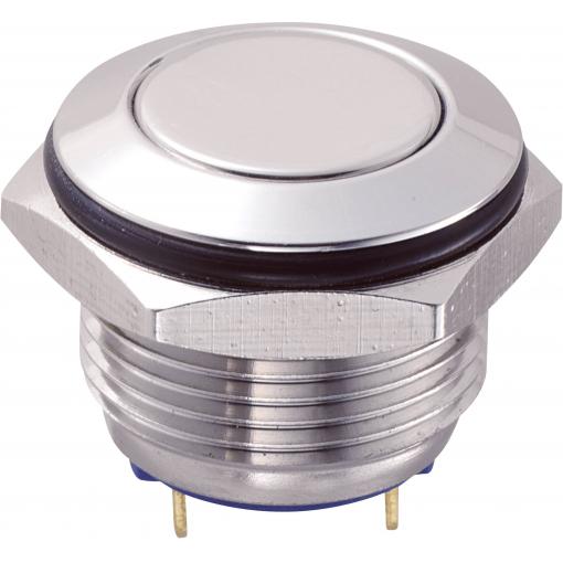TRU COMPONENTS GQ16F-10/J/S, 701816 tlačítko antivandal, 16 mm, 48 V/DC, 2 A, 1 ks
