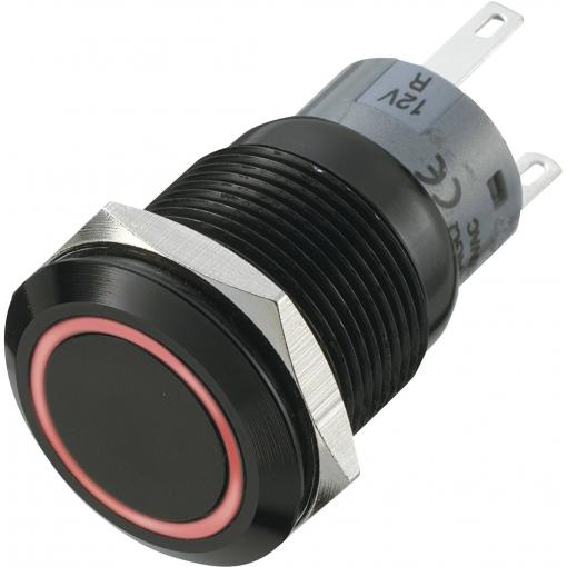 TRU COMPONENTS LAS1-AGQ-11E/G, 702211 tlačítko antivandal, 19 mm, 250 V/AC, 5 A, 1 ks