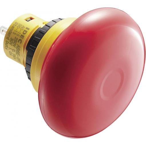 Idec AB6E-4BV02PRH, AB6E-4BV02PRH nouzový vypínač, 250 V/AC, 2 rozpínací kontakty, 1 ks