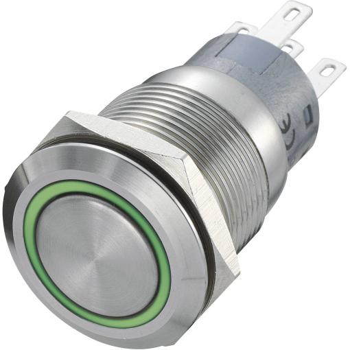 TRU COMPONENTS LAS1-AGQ-11E/R-G, 702462 tlačítko antivandal, 19 mm, 250 V/AC, 5 A, 1 ks