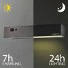 Sygonix SY-5801968 venkovní solární nástěnné osvětlení s PIR senzorem LED pevně vestavěné LED 10 W antracitově šedá