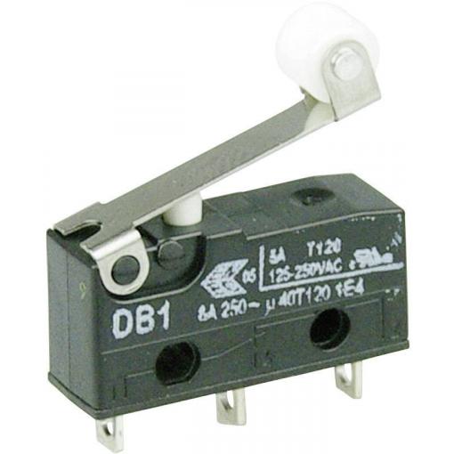 ZF DB1C-A1RB mikrospínač DB1C-A1RB 250 V/AC 6 A 1x zap/(zap) bez aretace 1 ks
