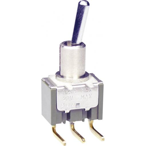 NKK Switches M2013SS2G30 páčkový spínač 28 V DC/AC 0.1 A 1x zap/vyp/zap s aretací/0/s aretací 1 ks