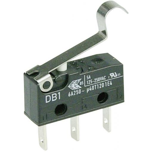 ZF DB1C-B1SC mikrospínač DB1C-B1SC 250 V/AC 6 A 1x zap/(zap) bez aretace 1 ks