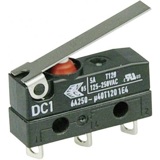 ZF DC1C-A1LC mikrospínač DC1C-A1LC 250 V/AC 6 A 1x zap/(zap) IP67 bez aretace 1 ks