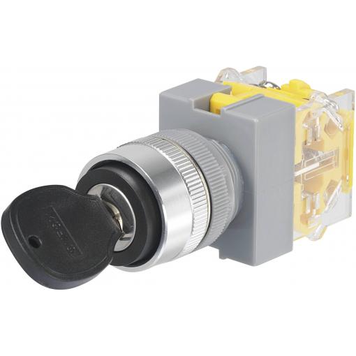 TRU COMPONENTS Y090-A-11Y/23 klíčový spínač 250 V/AC 5 A vyp/zap 1 x 90 ° IP40 1 ks