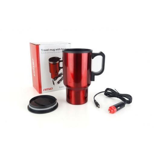 Vyhřívaná termohrnková konvice 12 V DC AMIO, 450 ml