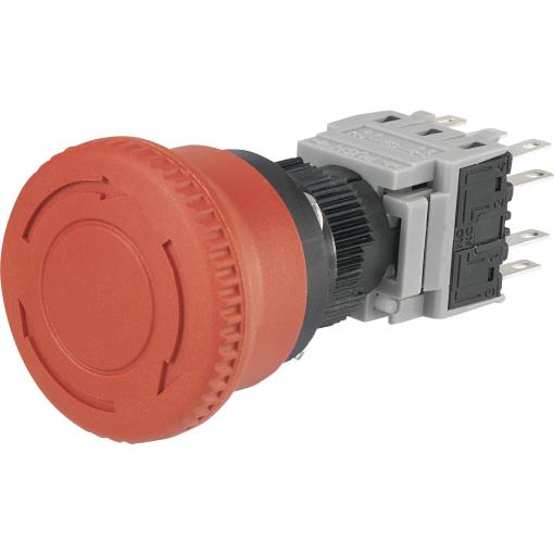 TRU COMPONENTS LAS1-BY-33TSB nouzový vypínač 3 rozpínací kontakty, 3 spínací kontakty 1 ks
