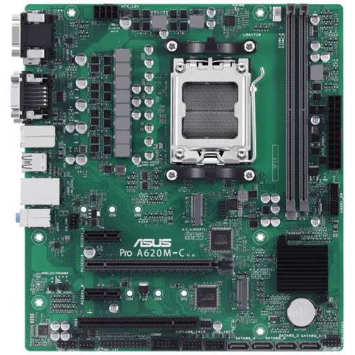 Asus PRO A620M-C-CSM Základní deska Socket (PC) AMD AM5 Tvarový faktor Micro-ATX Čipová sada základní desky AMD® B650