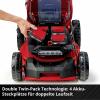Einhell Professional Power X-Change GP-CM 36/47 S Li BL (4x4,0Ah) akumulátor Akumulátorová sekačka vč. 2. Nabíječka Twincharger, Vč. 4 akumulátorů 4.0 Ah šířka