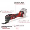 Einhell Professional TP-MG 18 Li BL akumulátorový multifunkční nástroj bezkartáčové, bez akumulátoru, bez nabíječky, vč. příslušenství, 4465190