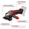 Einhell TE-AG 18/115-2 Li 4431166 Akumulátorová úhlová bruska 115 mm, bez akumulátoru, bez nabíječky, 0 W, 18 V, 0 mAh