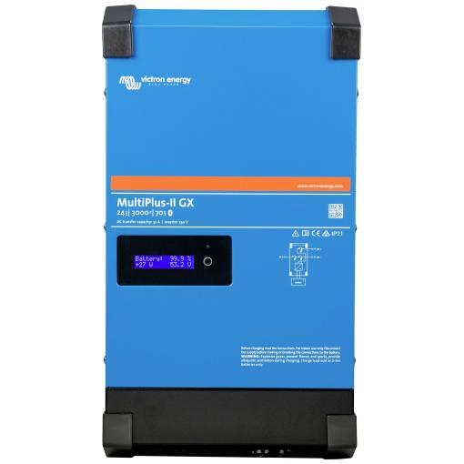 Victron Energy měnič napětí MultiPlus-II 24/3000/70-32 230V GX, 3000 W, 24 V -> 230 V, zabudovaná nabíječka