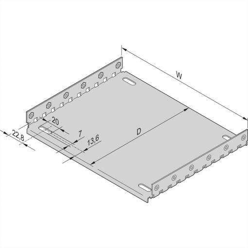 nVent SCHROFF 34563014 Mounting plate 1 ks