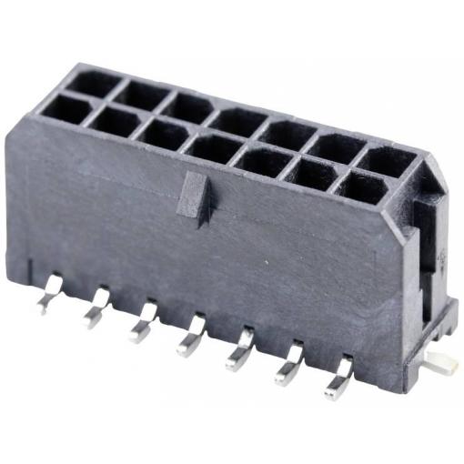 Molex vestavná pinová lišta (standardní) 14, rozteč 3.00 mm, 430451418, 1 ks Tape on Full reel