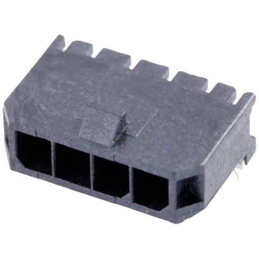 Molex vestavná pinová lišta (standardní) 4, rozteč 3.00 mm, 436500409, 1 ks Tape on Full reel