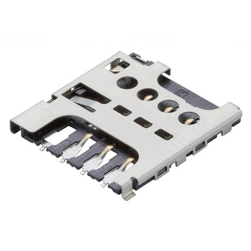 Molex Slot pro SIM kartu 6, rozteč 2.54 mm, 787270001, 1 ks Tape on Full reel