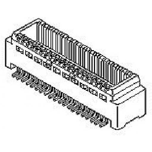 Molex Mezipatrové konektory 80, rozteč 0.5 mm, 539160808, 1 ks Tape on Full reel