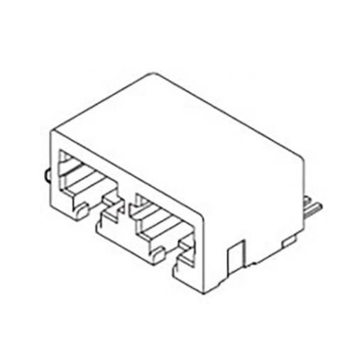 Molex 441930003, zásuvkový modul RJ45, zásuvka, černá, 1 ks