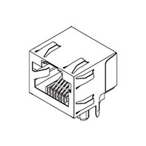 Molex 438600002, zásuvkový modul RJ45, zásuvka, černá, 1 ks