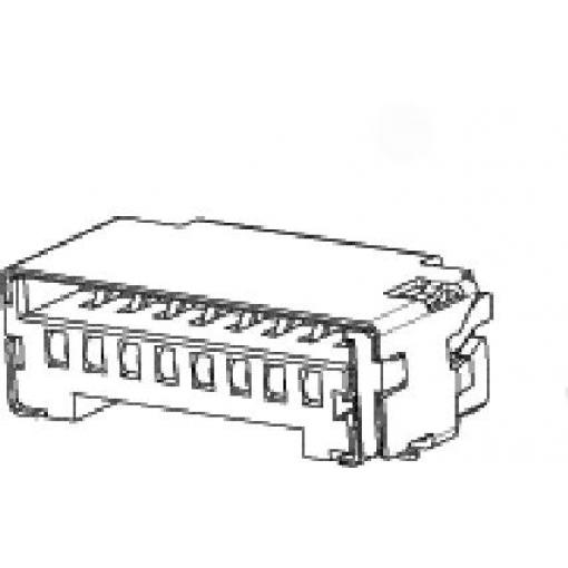 Molex Slot pro paměťovou kartu 8, rozteč 1.1 mm, 473092651, 1 ks Tape on Full reel