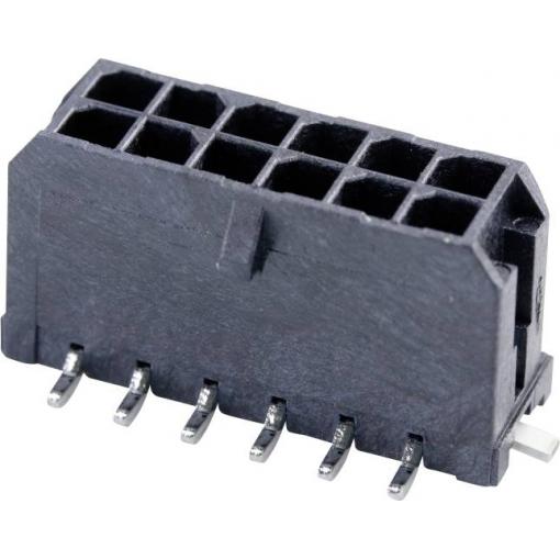 Molex vestavná pinová lišta (standardní) 12, rozteč 3 mm, 430451220, 1 ks Tape on Full reel