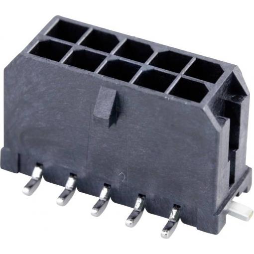 Molex vestavná pinová lišta (standardní) 10, rozteč 3 mm, 430451020, 1 ks Tape on Full reel