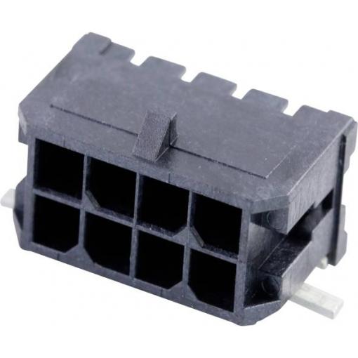 Molex vestavná pinová lišta (standardní) 8, rozteč 3 mm, 430450810, 1 ks Tape on Full reel