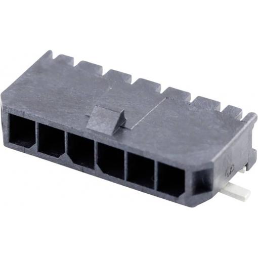 Molex vestavná pinová lišta (standardní) 6, rozteč 3 mm, 436500613, 1 ks Tape on Full reel