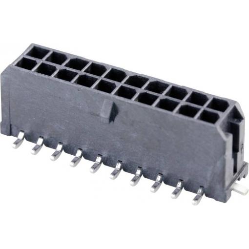 Molex vestavná pinová lišta (standardní) 20, rozteč 3 mm, 430452018, 1 ks Tape on Full reel